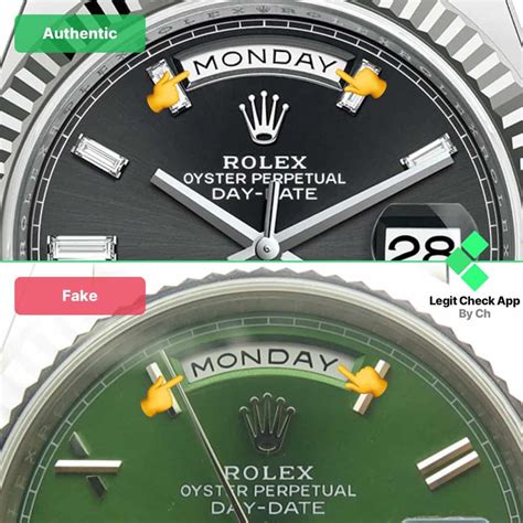 how to spot a fake rolex oyster perpetual day date|rolex day date vs real.